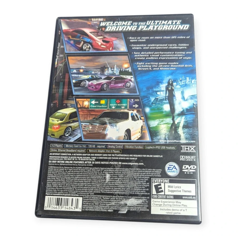 Need for Speed Underground 2 Sony PlayStation 2 PS2 EA Games Game & Box